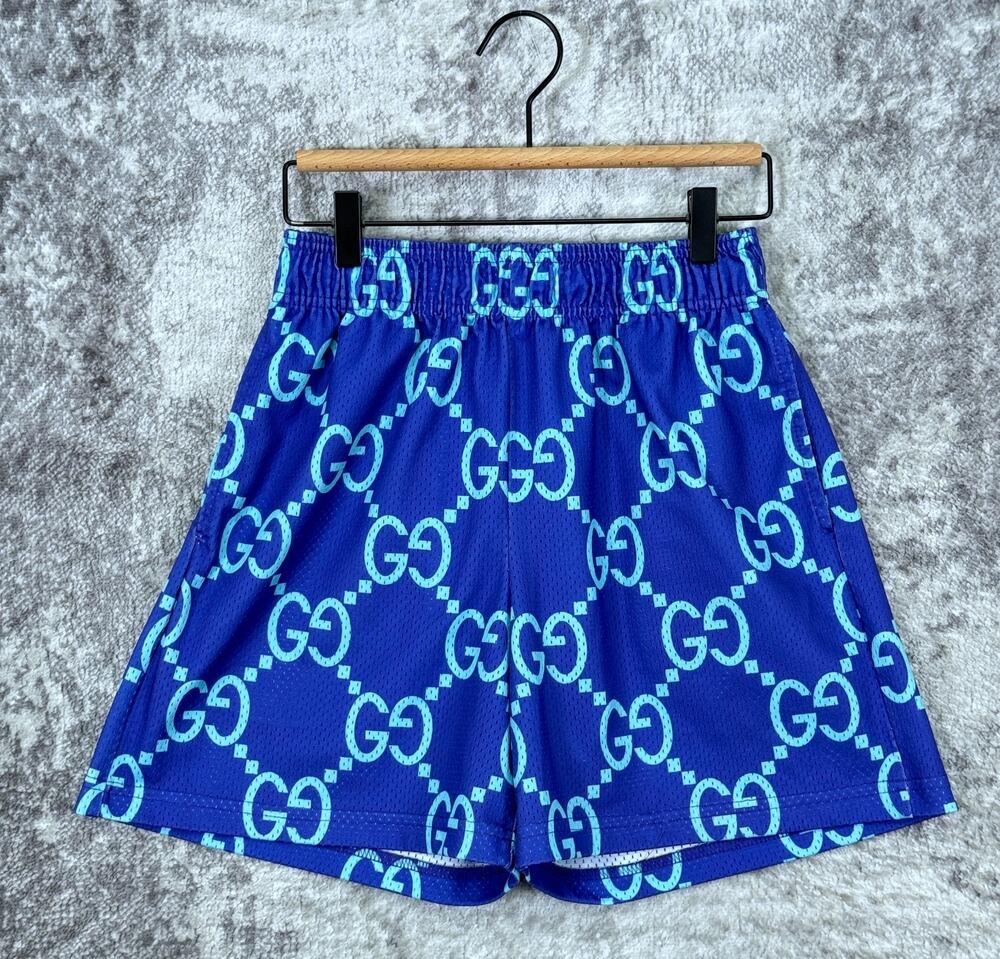 Bravest Studios Shorts Medium Mens Blue Mesh Designer